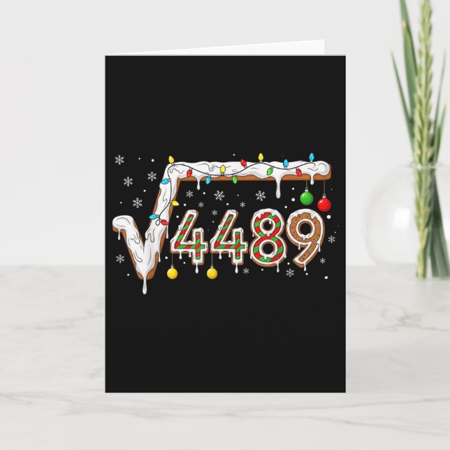 67 Meme Kvadratrot 4489 Slang Matematiklärare Roli Kort (Framsida)