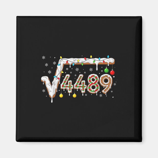 67 Meme Kvadratrot 4489 Slang Matematiklärare Roli Magnet (Framsidan)