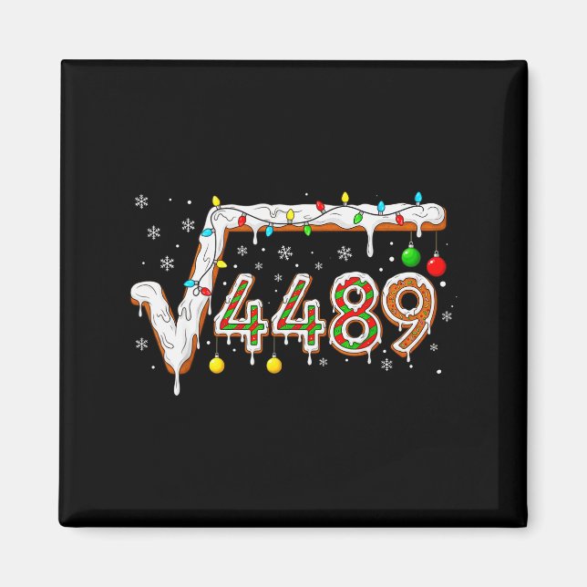 67 Meme Kvadratrot 4489 Slang Matematiklärare Roli Magnet (Framsidan)