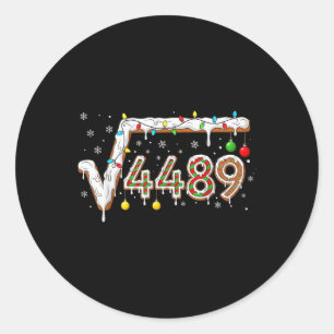 67 Meme Kvadratrot 4489 Slang Matematiklärare Roli Runt Klistermärke