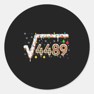 67 Meme Kvadratrot 4489 Slang Matematiklärare Roli Runt Klistermärke