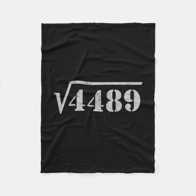 67 Meme Kvadratrot 4489 Slang Math 6 7 Retro Män  Fleecefilt (Framsidan)