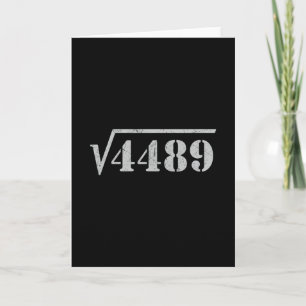 67 Meme Kvadratrot 4489 Slang Math 6 7 Retro Män Kort