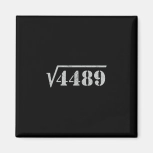 67 Meme Kvadratrot 4489 Slang Math 6 7 Retro Män Magnet