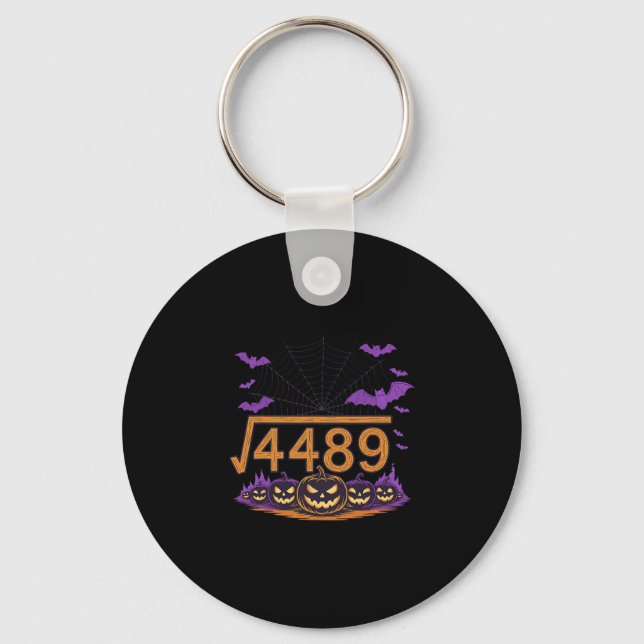 67 Meme Kvadratrot 4489 Slang Math Halloween Kosty Nyckelring (Framsida)
