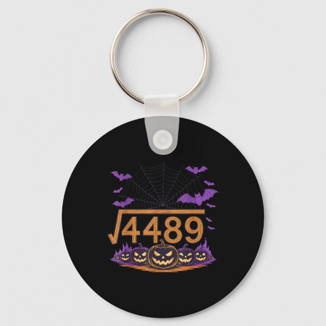 67 Meme Kvadratrot 4489 Slang Math Halloween Kosty Nyckelring (Framsida)