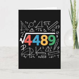 67 Meme Kvadratrot 4489 Slang Sex Sju Math Teac Kort