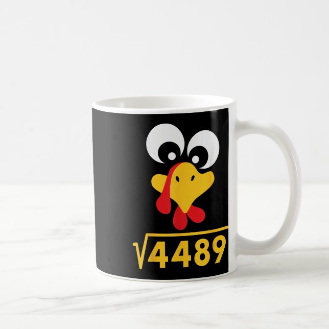 67 Meme Kvadratrot 4489 Turkiet Thanksgiving Math  Kaffemugg (Höger)