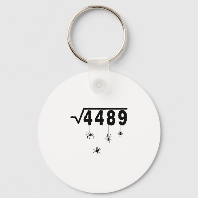 67 Meme Matematiklärare 6 7 Halloween Spindlar Kva Nyckelring (Framsida)