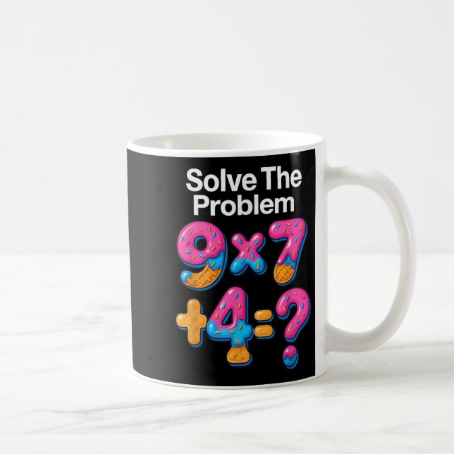 67 Meme Matematiklärare Glass Drip 6 7 Brainrot S Kaffemugg (Höger)