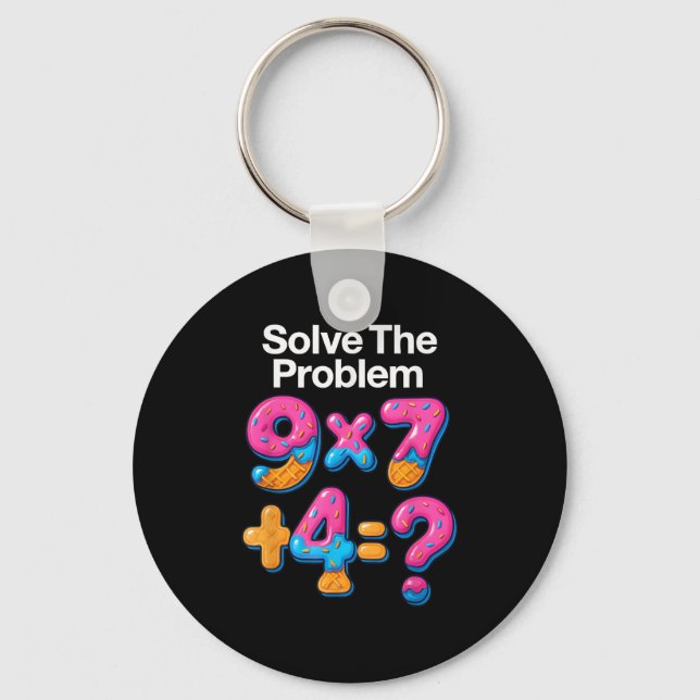 67 Meme Matematiklärare Glass Drip 6 7 Brainrot S Nyckelring (Framsida)