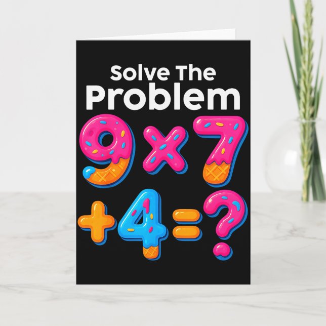 67 Meme Matematiklärare Glass Dropp 6 7 Brainrot S Kort (Framsida)