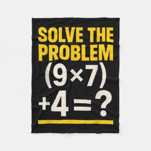 67 Meme Matematiklärare Rolig Skola 6-7 Hjärnförfa Fleecefilt