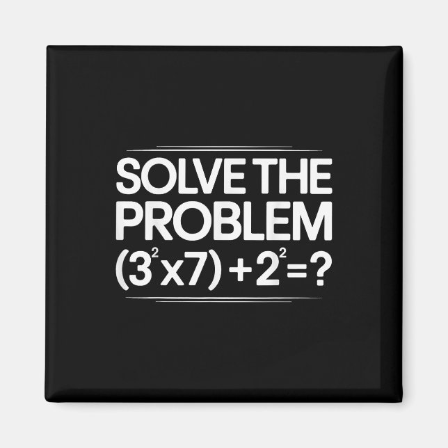 67 Meme Math Funny Six Seven Teacher Brainrot Joke Magnet (Framsidan)