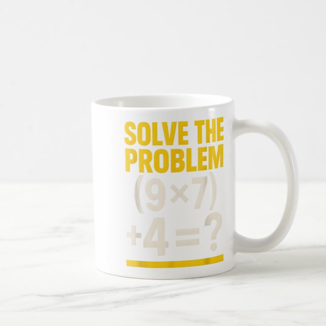 67 Meme Math Lärare Rolig Skola 6-7 Hjärnrost Si Kaffemugg (Höger)