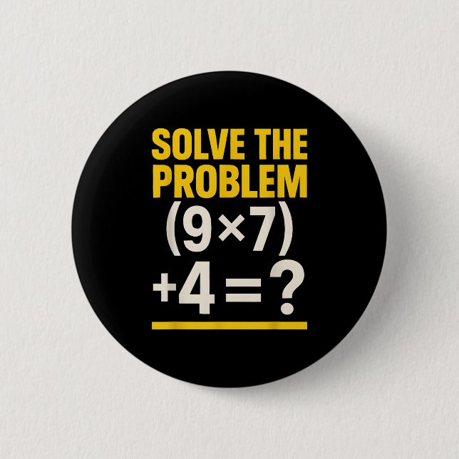 67 Meme Math Lärare Rolig Skola 6-7 Hjärnrot Si Knapp (Framsida)