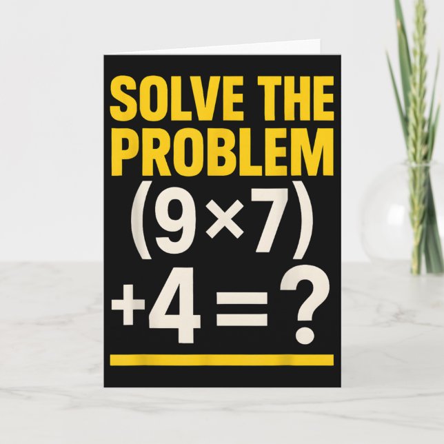 67 Meme Math Lärare Rolig Skola 6-7 Hjärnrot Si Kort (Framsida)