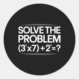 67 Meme Math Roligt Six Seven Lärare Brainrot Skäm Runt Klistermärke