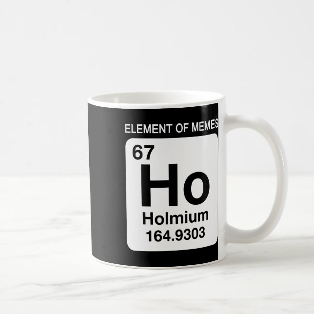 67 Meme Number Element Of Memes Periodic Table 6 7 Kaffemugg (Höger)