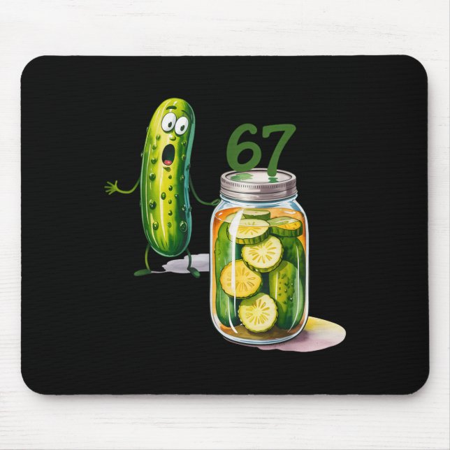 67 Meme Pickle Överraskning En Burk Skivade Pickle Musmatta (Framsidan)