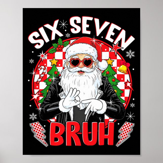 67 Meme Rolig Six Seven Bruh Jul Tomte 6 7 M Poster (Framsidan)