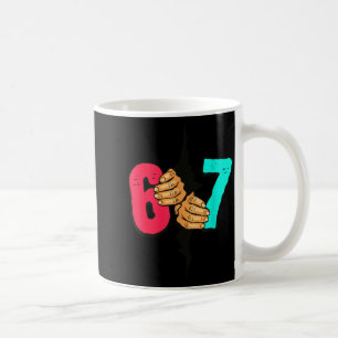 67 Meme Rolig Six Seven Gen Alpha Slang Jul 6 7 H Kaffemugg