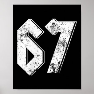 67 Meme Rolig Six Seven Meme 6 7 Poster
