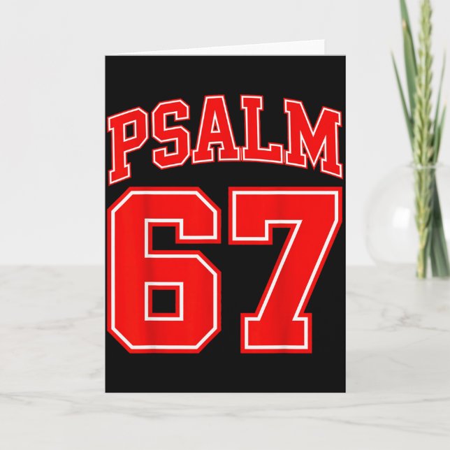 67 Meme Rolig Six Seven Psalm 67 6-7 Meme  Kort (Framsida)