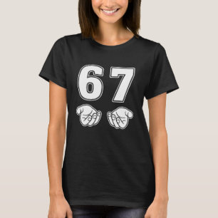 67 Meme Rolig Six Seven Retro 6-7 Gen Sigma Aura S T Shirt