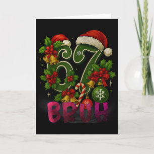 67 Mème Roliga jul röda Plaid Xmas Pyjamas Sla Kort
