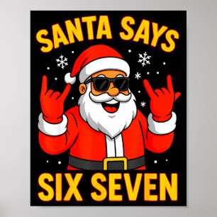 67 Meme Roligt 6-7 Jul 2025 6 7 Tomten Säger Si Poster