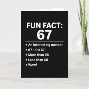 67 Meme Roligt Faktum - Six Seven Gen Alpha Z Roli Kort