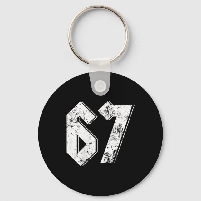 67 Meme Rollig Six Seven Meme 6 7  Nyckelring (Framsida)