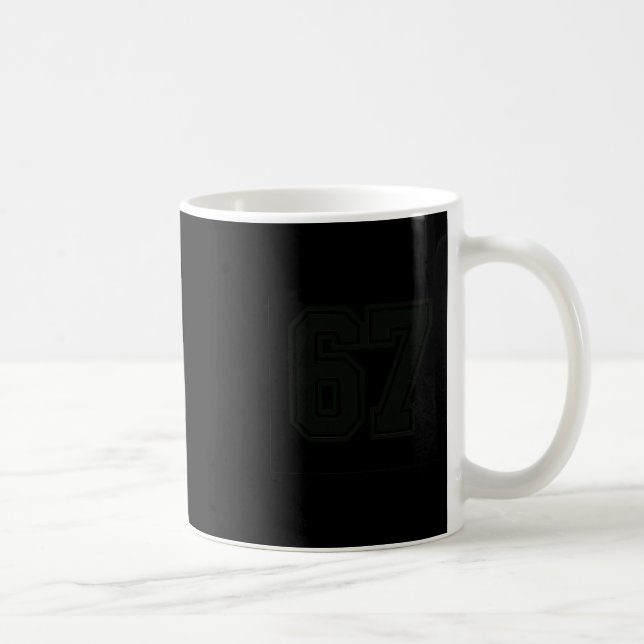 67 Meme Sex Sju 6 7 Meme Design 6 7  Kaffemugg (Höger)