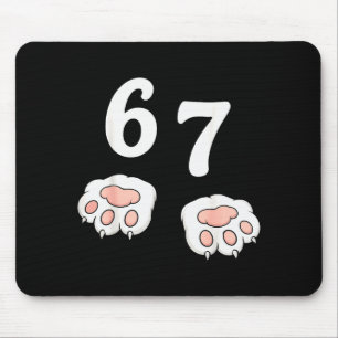 67 Meme Sex Sju 6 7 Tröja Meme Rolig Katt 67 Musmatta