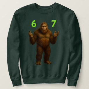 67 Meme Sex Sju Bruh Bigfoot Anpassad 6-7 Lång Ärmad Tröja
