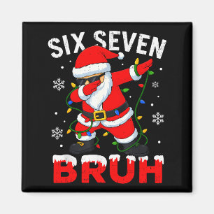 67 Meme Sex Sju Bruh Dabbing Tomte Roligt Jul Magnet