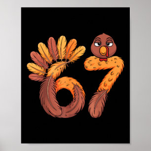 67 Meme Sex Sju Gen Alpha Slang Rolig Turkiet Tha Poster