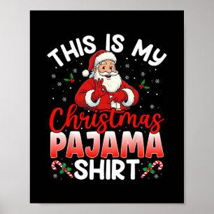 67 Meme Sex Sju Roliga Julpyjamas Santa Tröja Poster