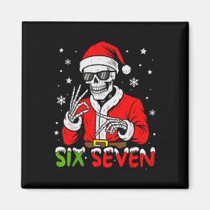 67 Meme Sex Sju Skelett Jul Tomte Rolig Jul G Magnet