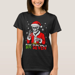 67 Meme Sex Sju Skelett Jul Tomte Rolig Jul G T Shirt