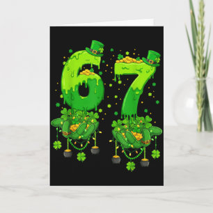 67 Meme Shamrocks Six Seven Shamrocks 6-7 St Patri Kort