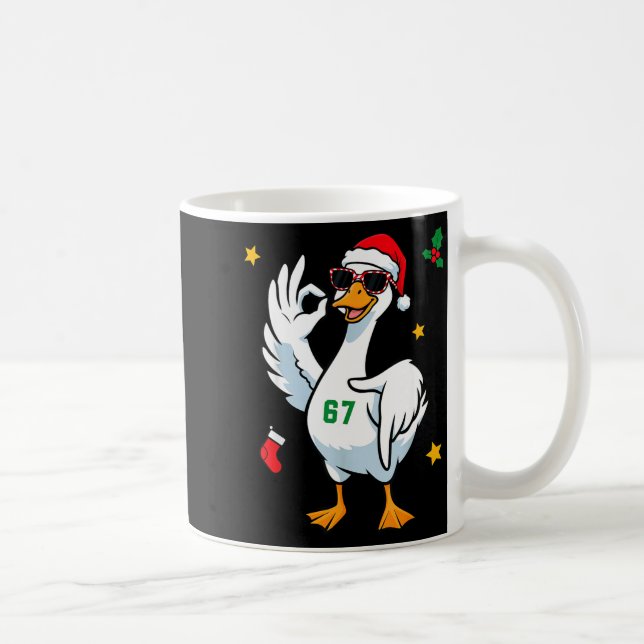 67 Meme Silly Goose 6 7 Funny Six Seven Christmas  Kaffemugg (Höger)