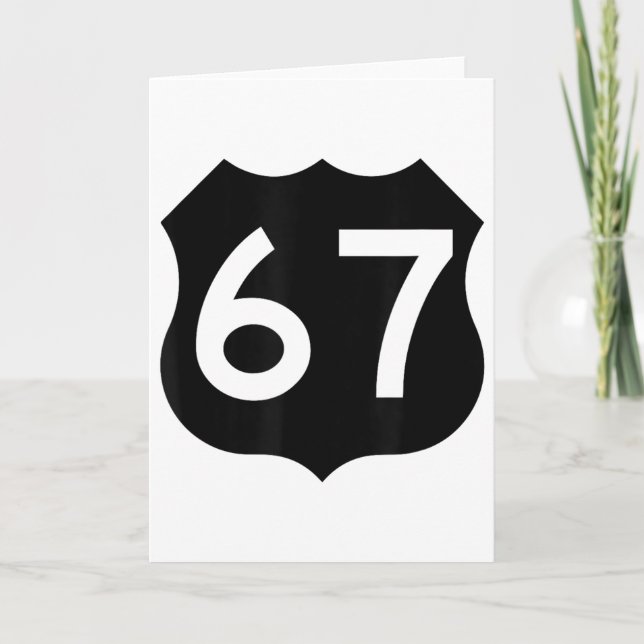 67 Meme Six Seven 6-7 Funny Internet Joke Viral Tr Kort (Framsida)