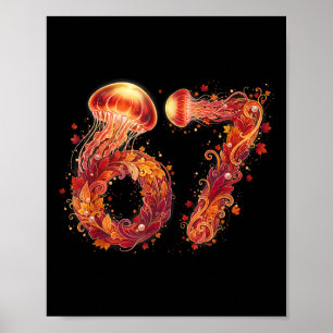 67 Meme Six Seven 6 7 Humor Manetäring Thanksgivin Poster