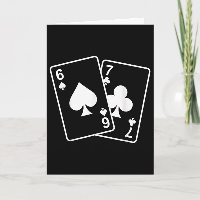 67 Meme Six Seven 6–7 Roliga spelkort  Kort (Framsida)