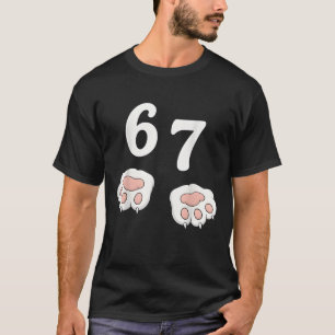 67 Meme Six Seven 6 7 Tröja Meme Rolig Katt 67