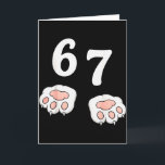 67 Meme Six Seven 6 7 Tröja Meme Rolig Katt 67  Kort<br><div class="desc">67 Meme Six Seven 6 7 Tröja Meme Rolig Katt 67</div>