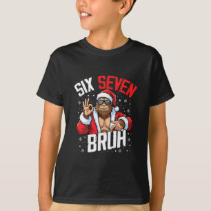 67 Meme Six Seven Bruh Bigfoot Tomte 6 7 Rolig Jul T Shirt