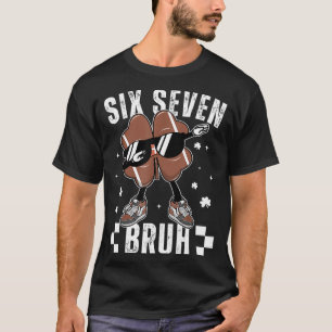 67 Meme Six Seven Bruh Shamrock Fotboll St Patric T Shirt
